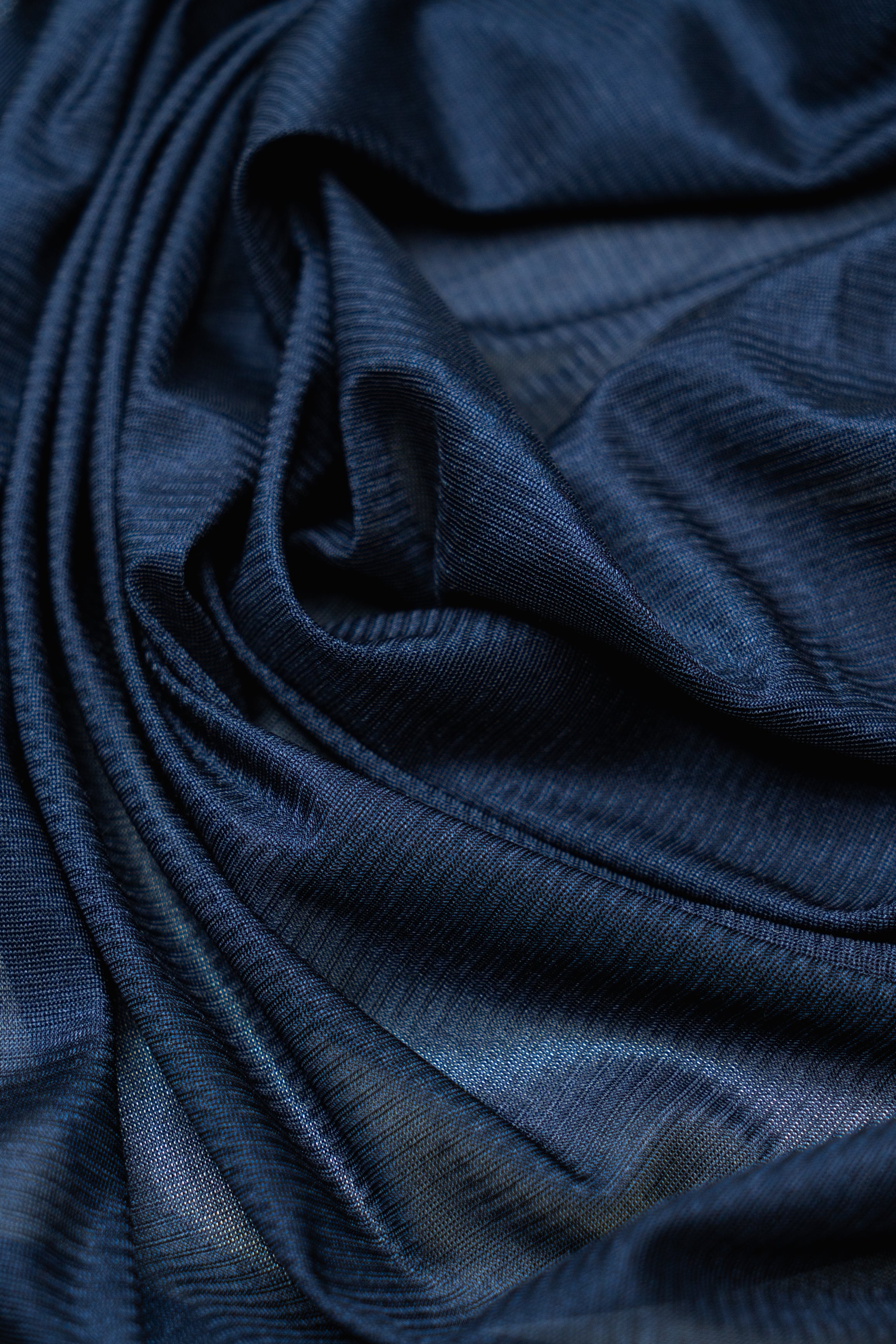 Трикотажна підкладкова тканина 105 Темно-синій 1м