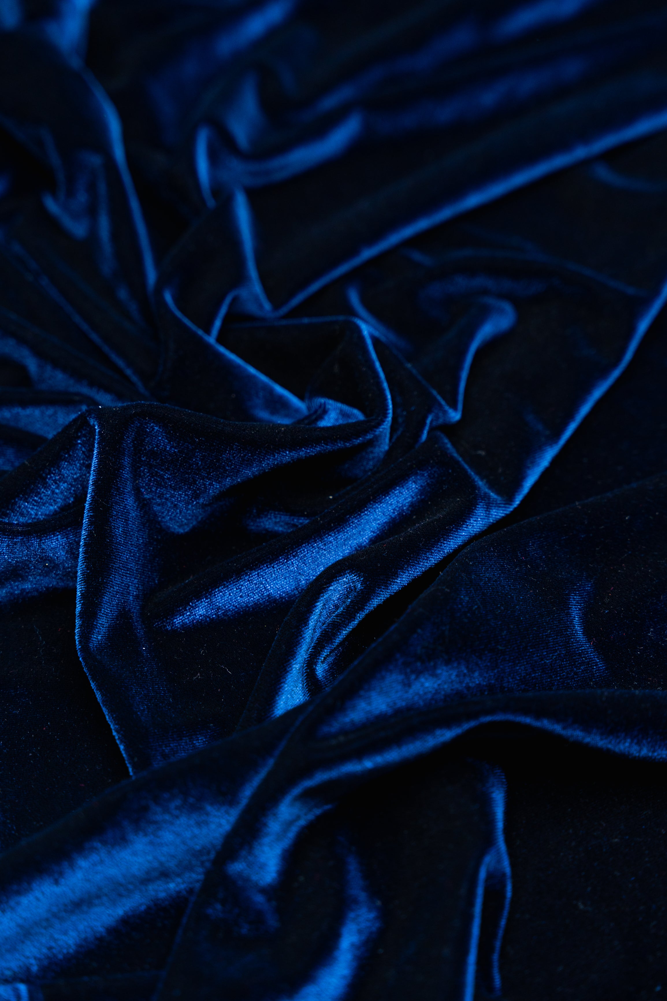 Велюр Stretch Темно-синій 1м