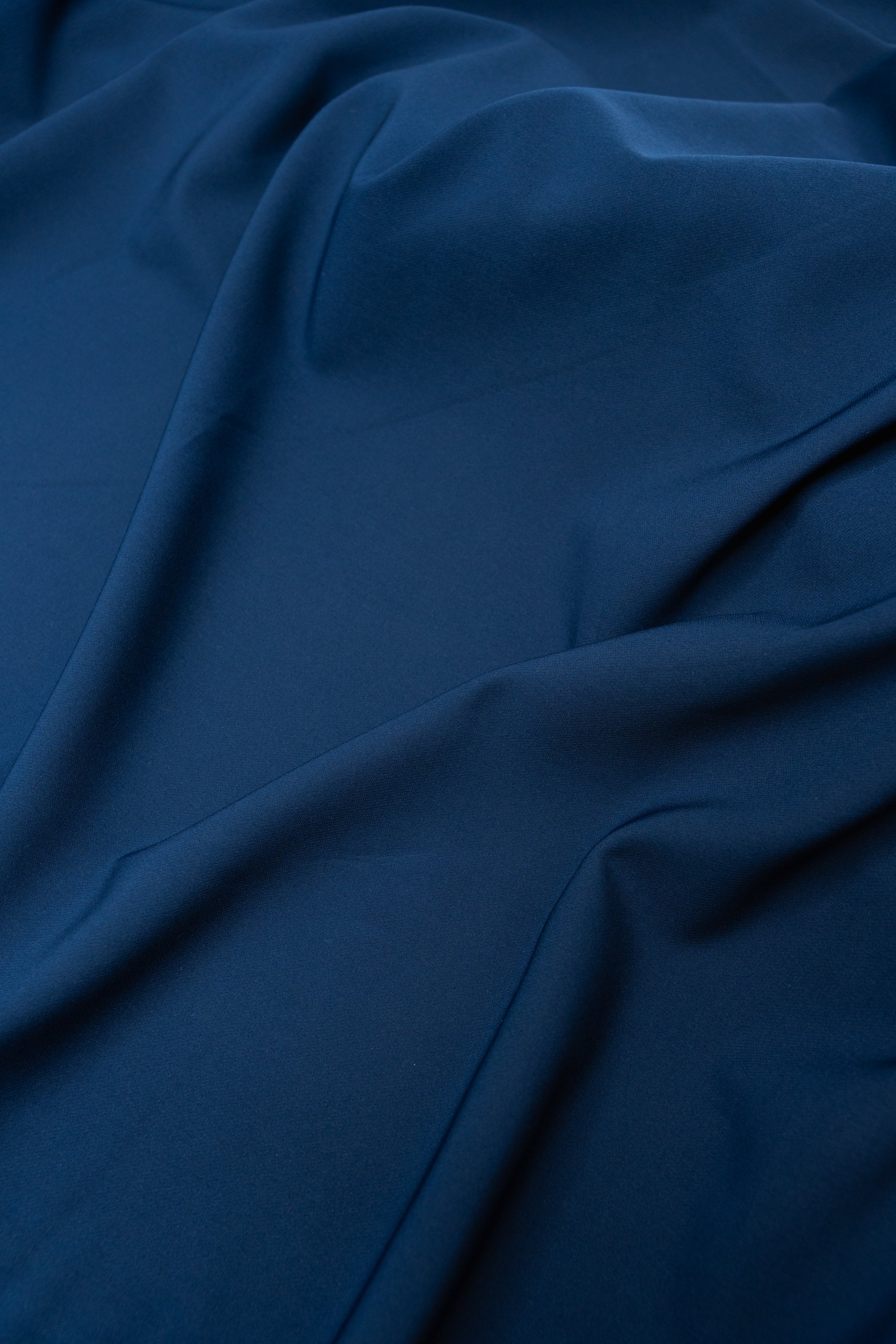 Костюмно-суконна тканина BASIC Темно-синій 1м