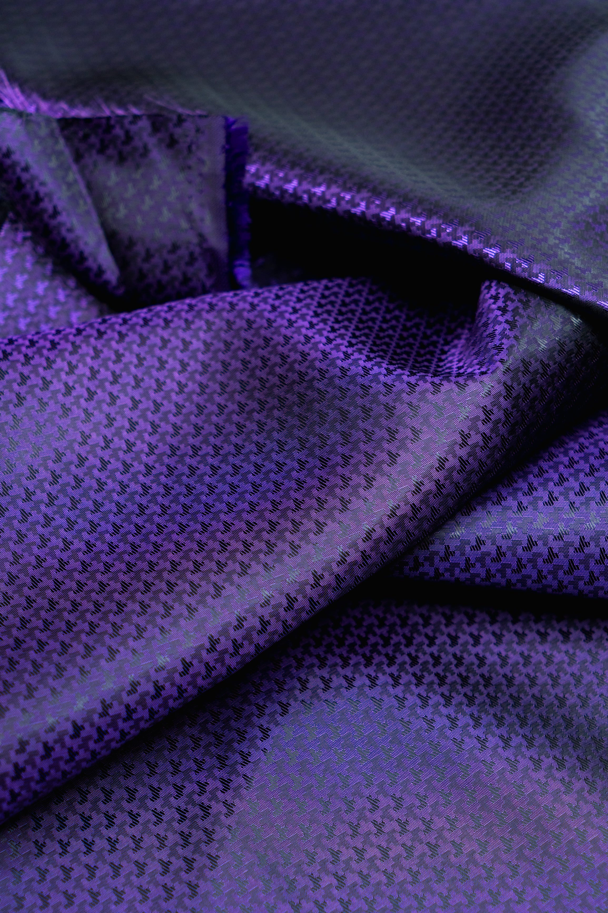 Віскозна підкладкова тканина Жаккард Фіолетовий 1м