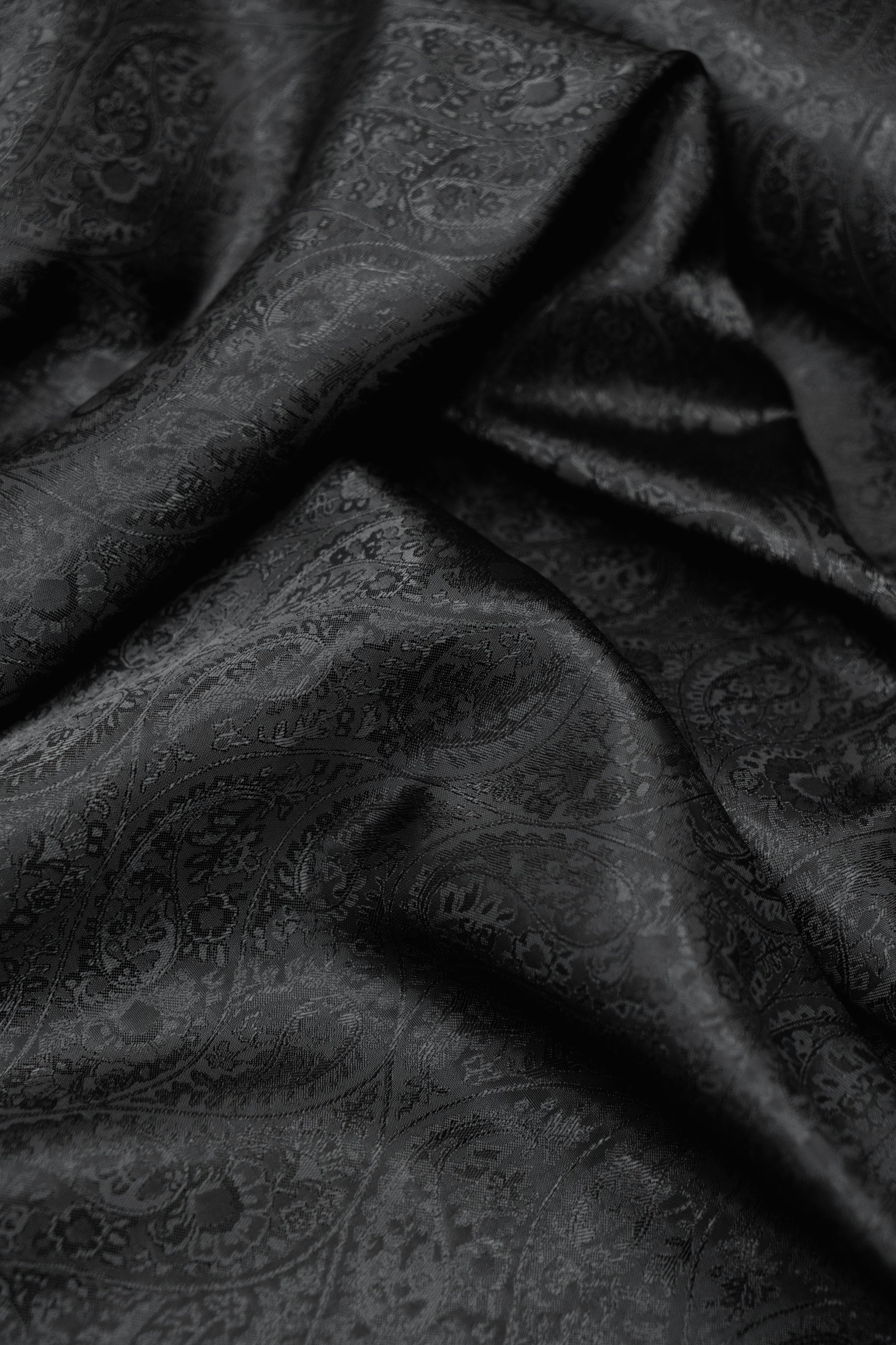 Віскозна підкладкова тканина Жаккард Темний 1м