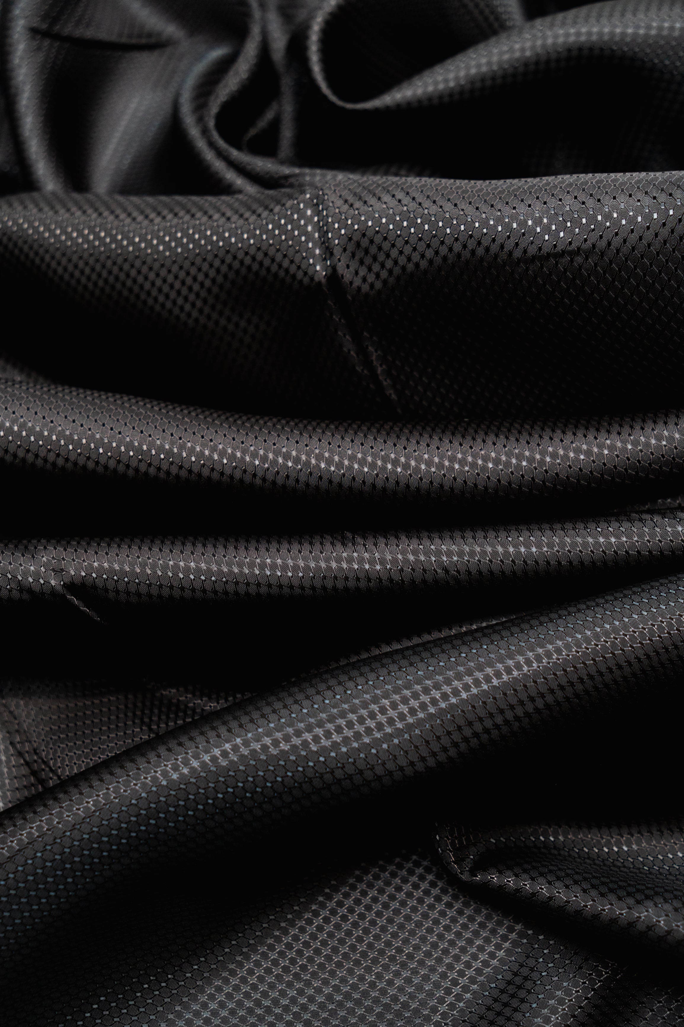 Віскозна підкладкова тканина Жаккард Чорний 1м