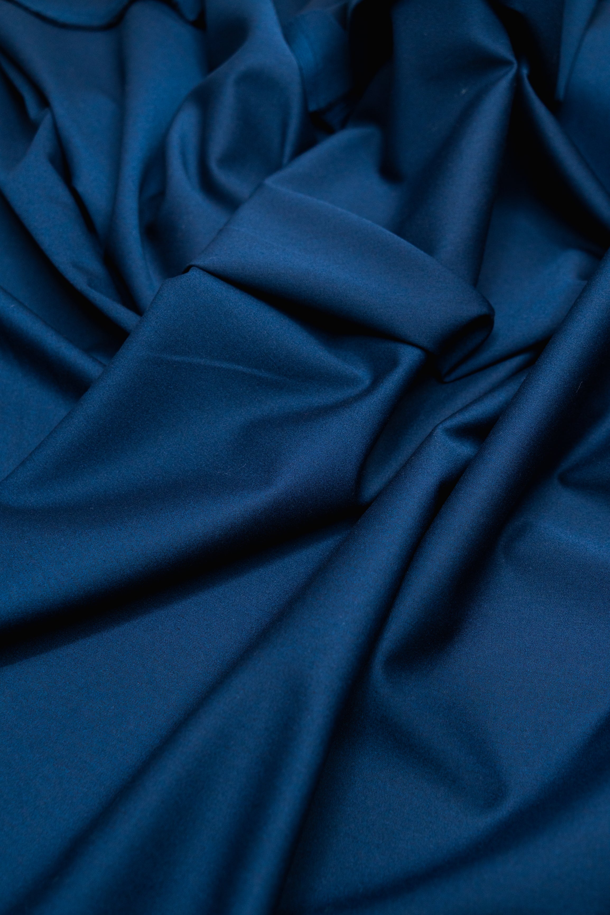 Костюмно-суконна тканина Sharapova Темно-синій 1м