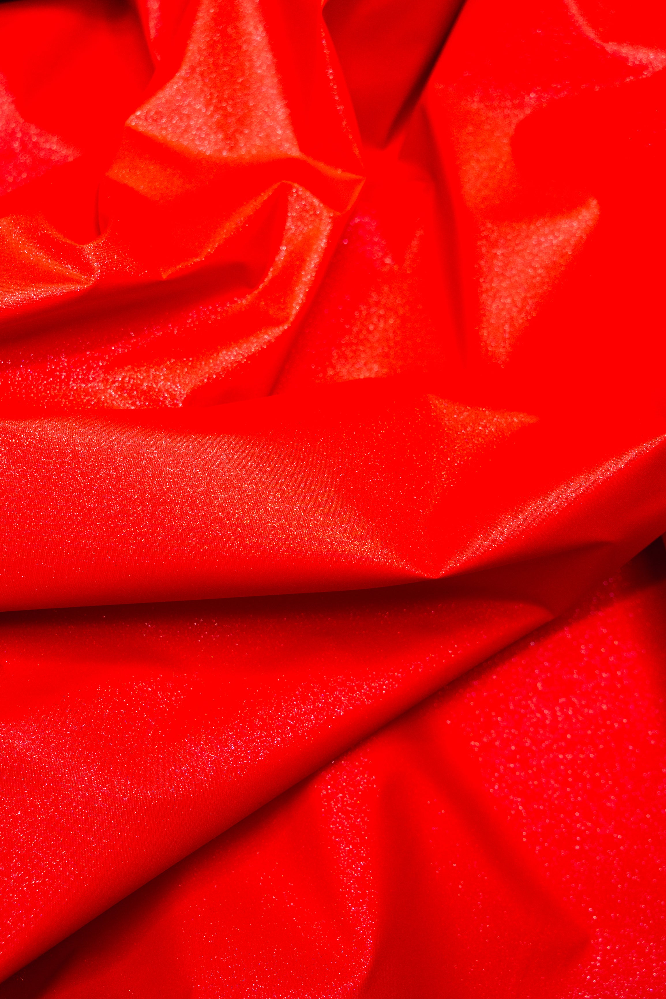 Плащова тканина з мерехтінням Червоний класичний 1м