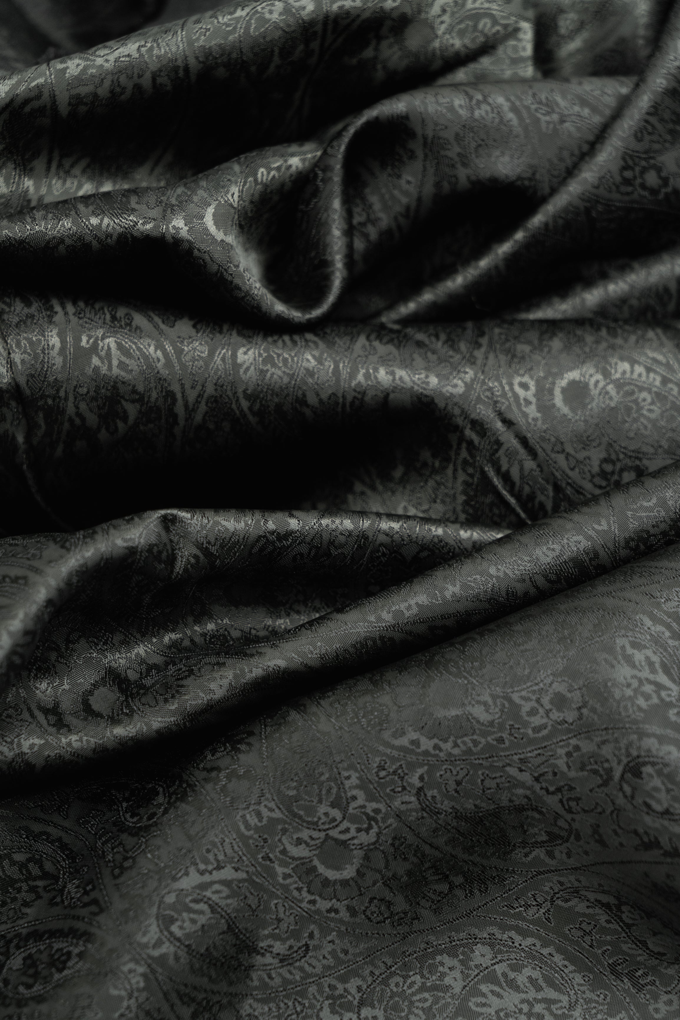 Віскозна підкладкова тканина Жаккард Темний хакі 1м
